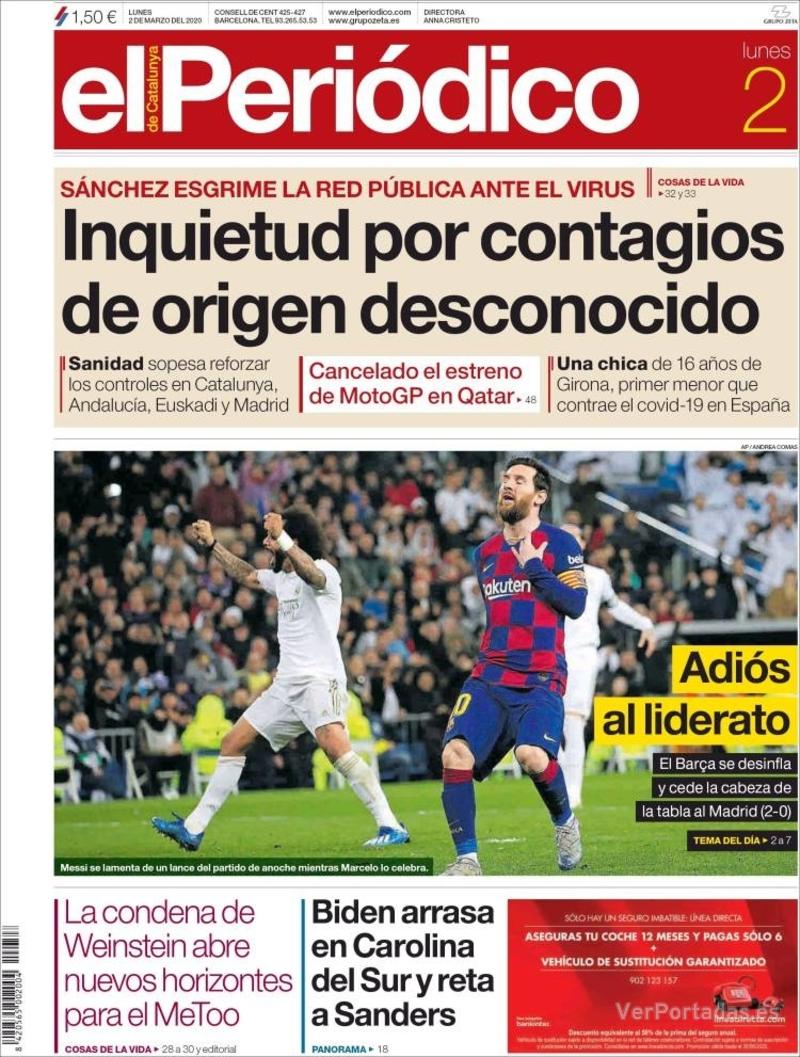 Portada Diario de Sevilla 2020-03-02