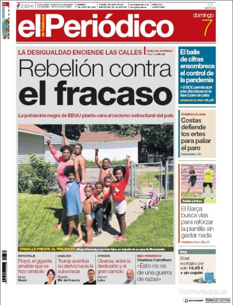 Portada El Periódico 2020-06-08