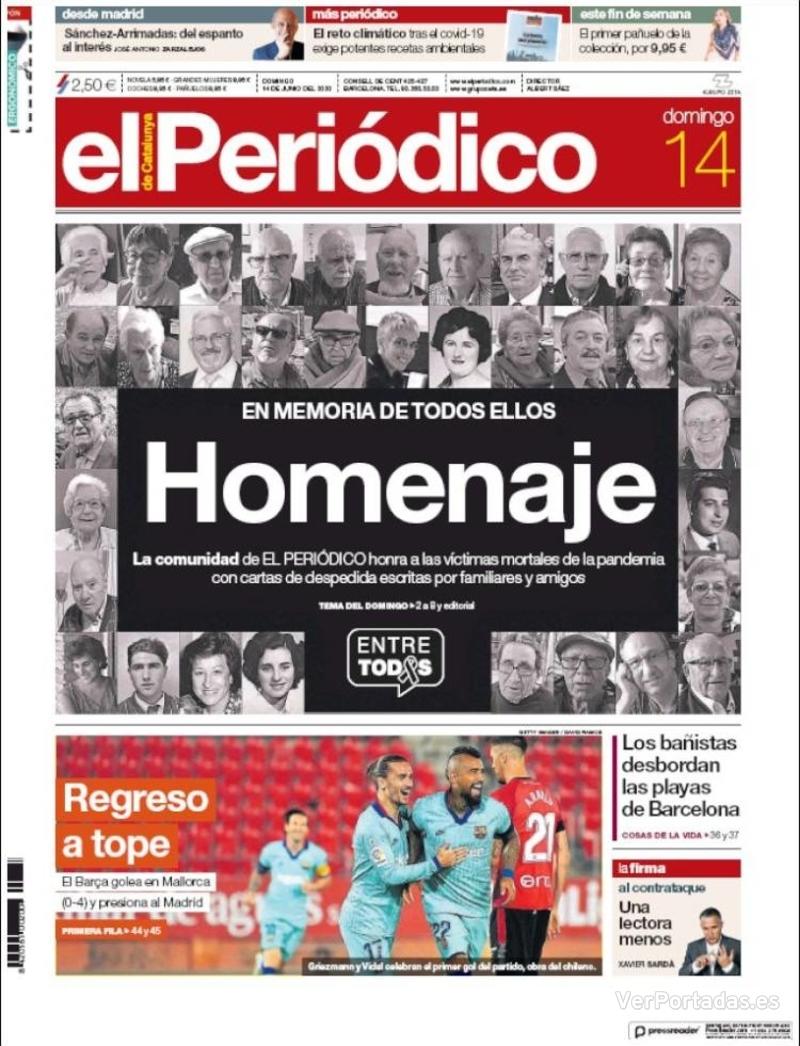 Portada El Periódico 2020-06-15