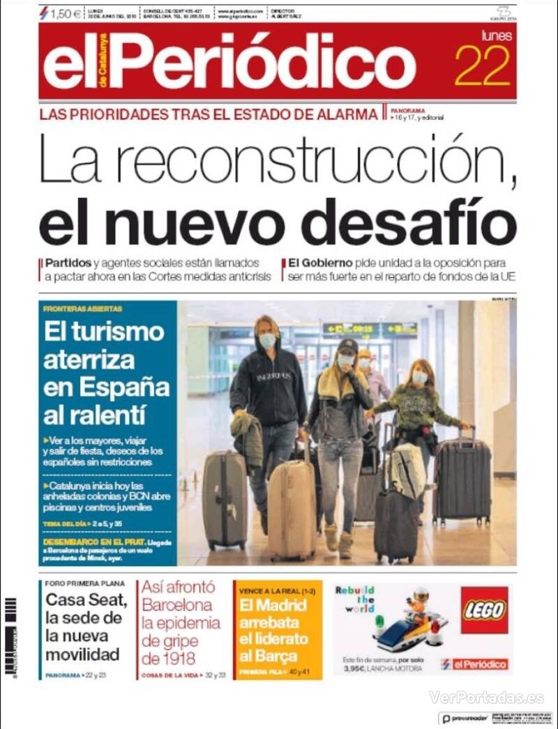 Portada El Periódico 2020-06-23