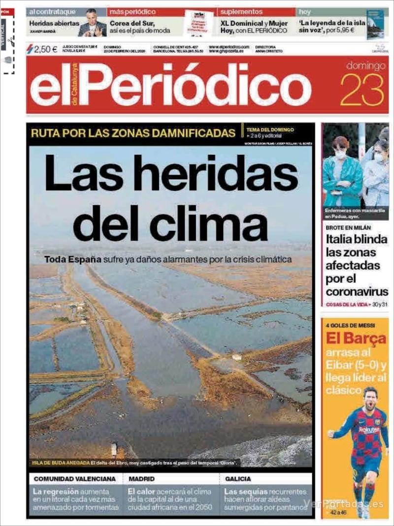 Portada El Periódico 2020-02-24