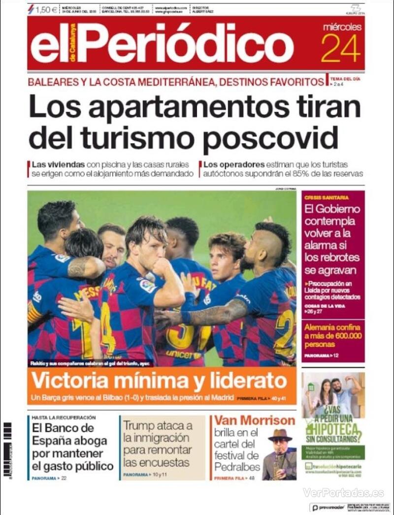 Portada El Periódico 2020-06-25