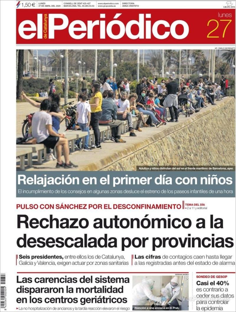 Portada Diario de Sevilla 2020-04-27