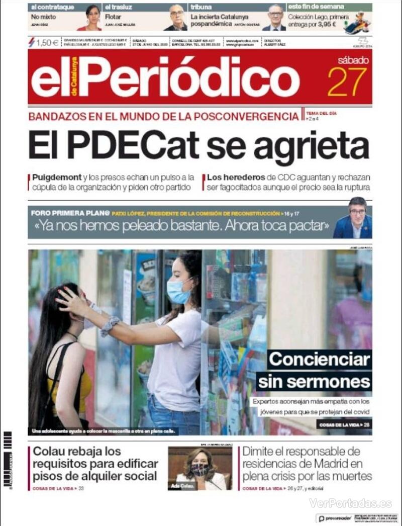 Portada El Periódico 2020-06-28