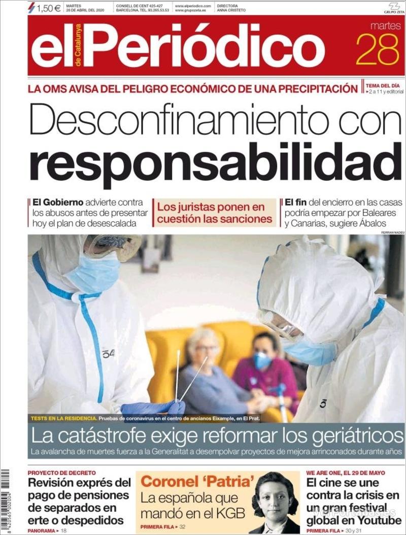 Portada Diario de Sevilla 2020-04-28