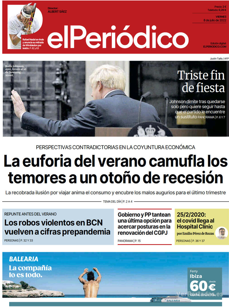 Portada El Periódico 2022-07-09