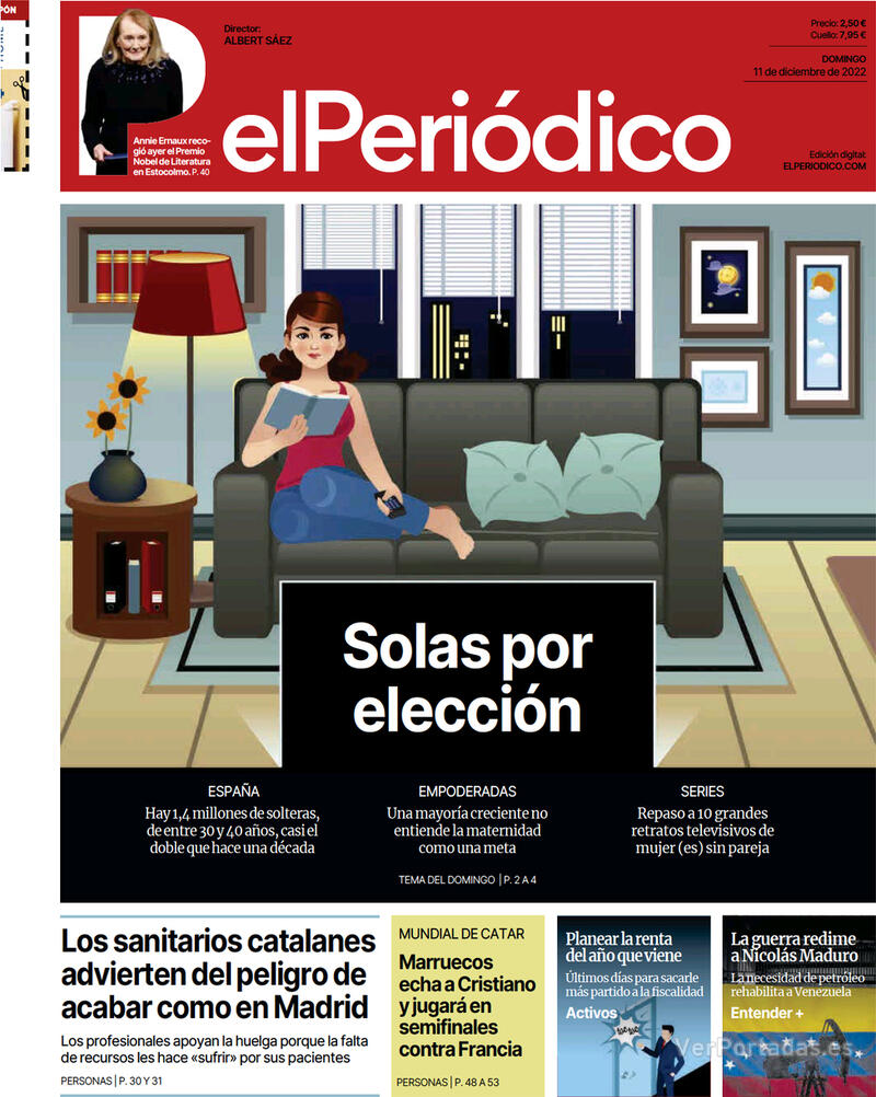 Portada El Periódico 2022-12-12