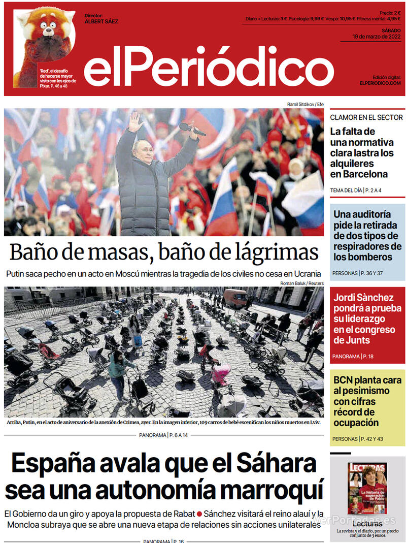 Portada El Periódico 2022-03-20