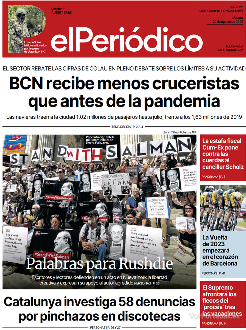 Portada El Periódico 2022-08-21