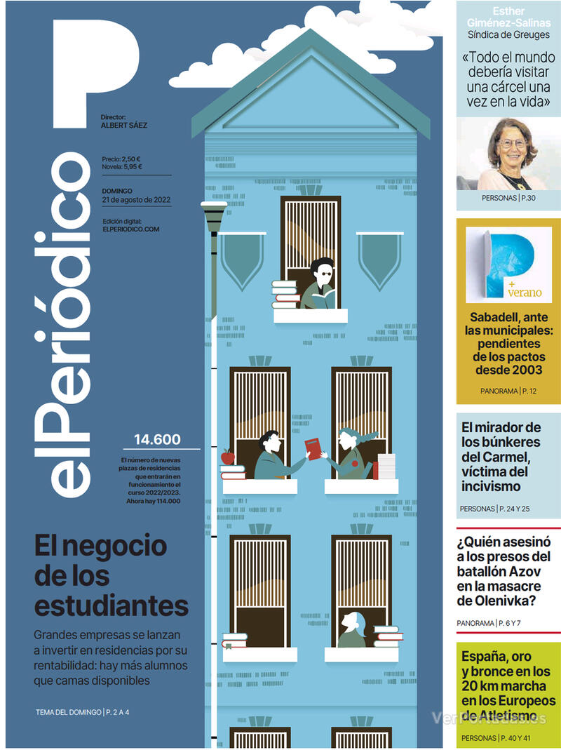 Portada El Periódico 2022-08-22