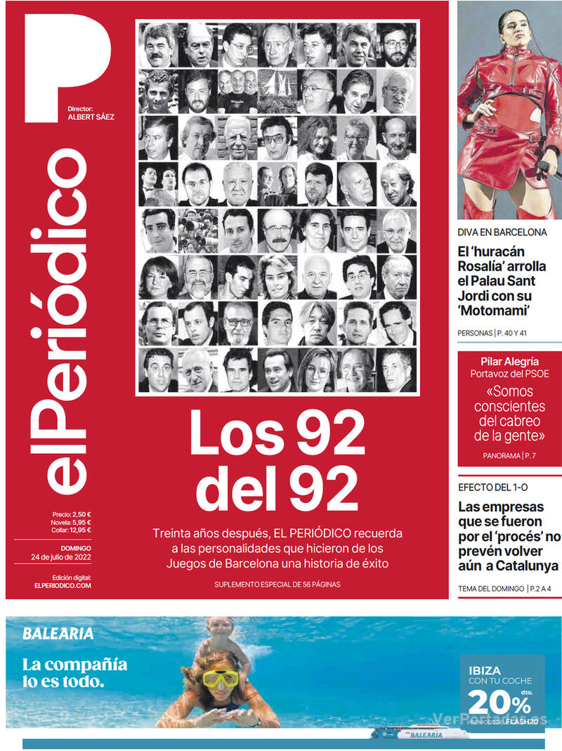 Portada El Periódico 2022-07-25