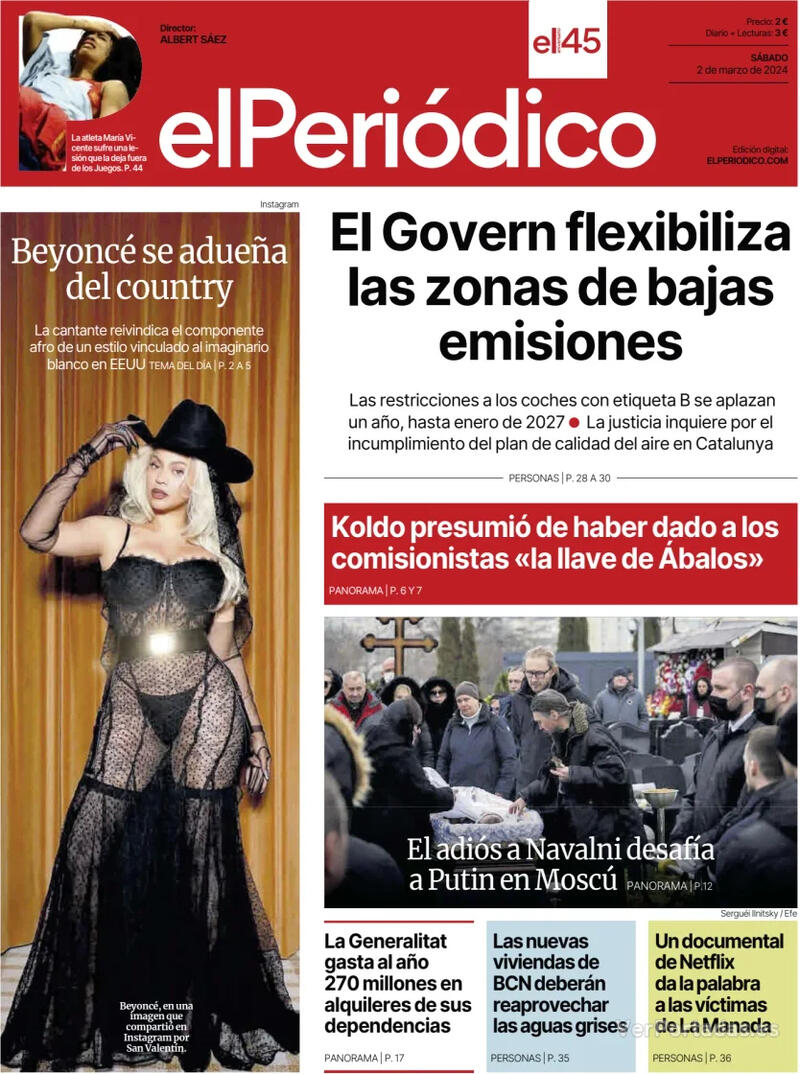 Portada El Periódico 2024-03-03