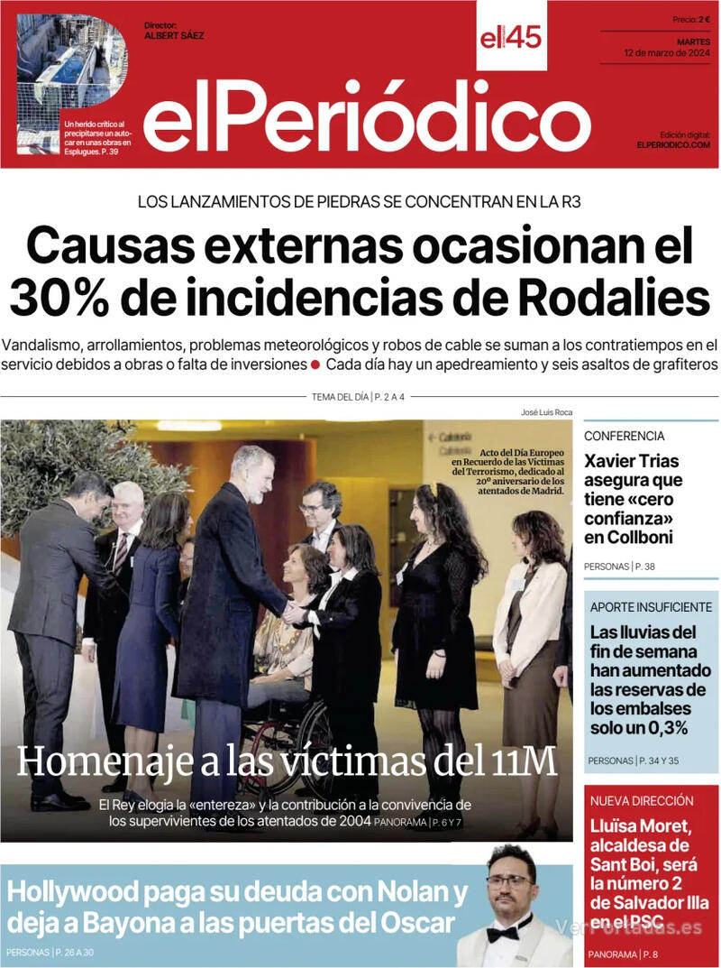 Portada El Periódico 2024-03-13