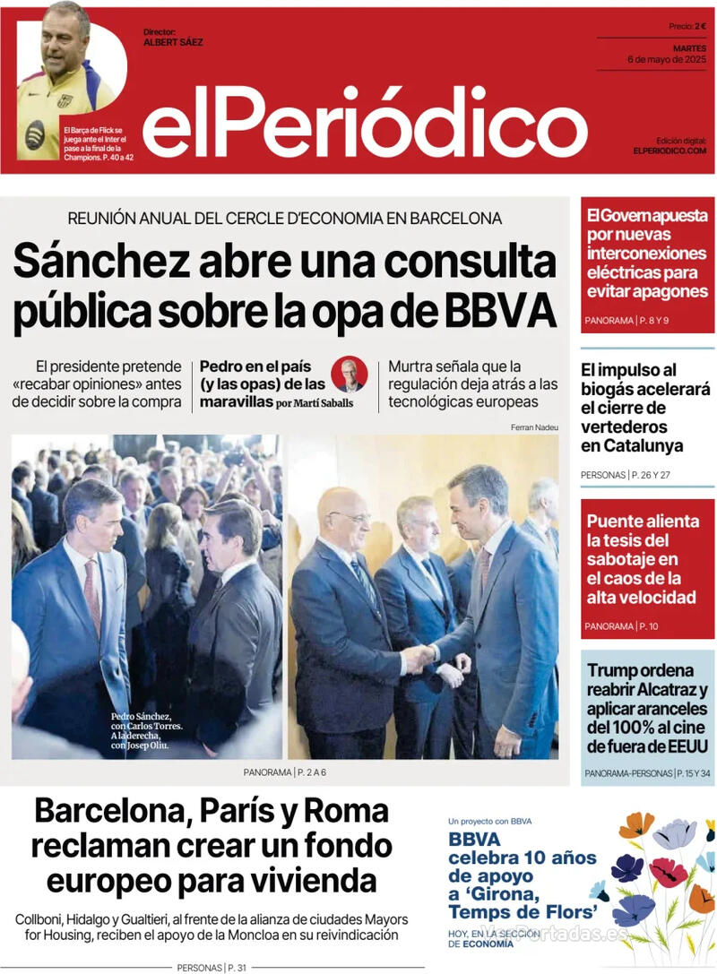 Portada Diario de Sevilla 2025-05-06