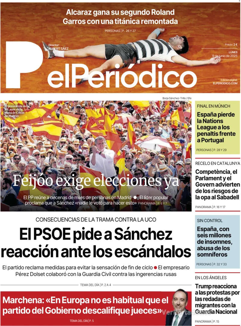 Portada Diario de Sevilla 2025-06-09