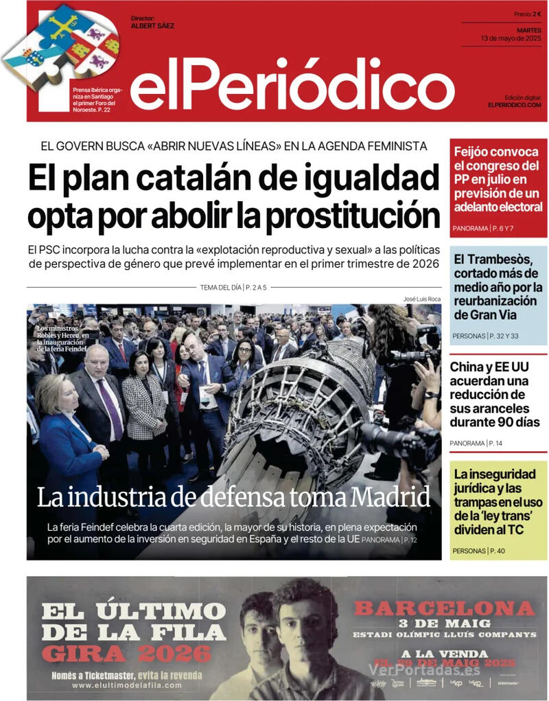 Portada Diario de Sevilla 2025-05-13