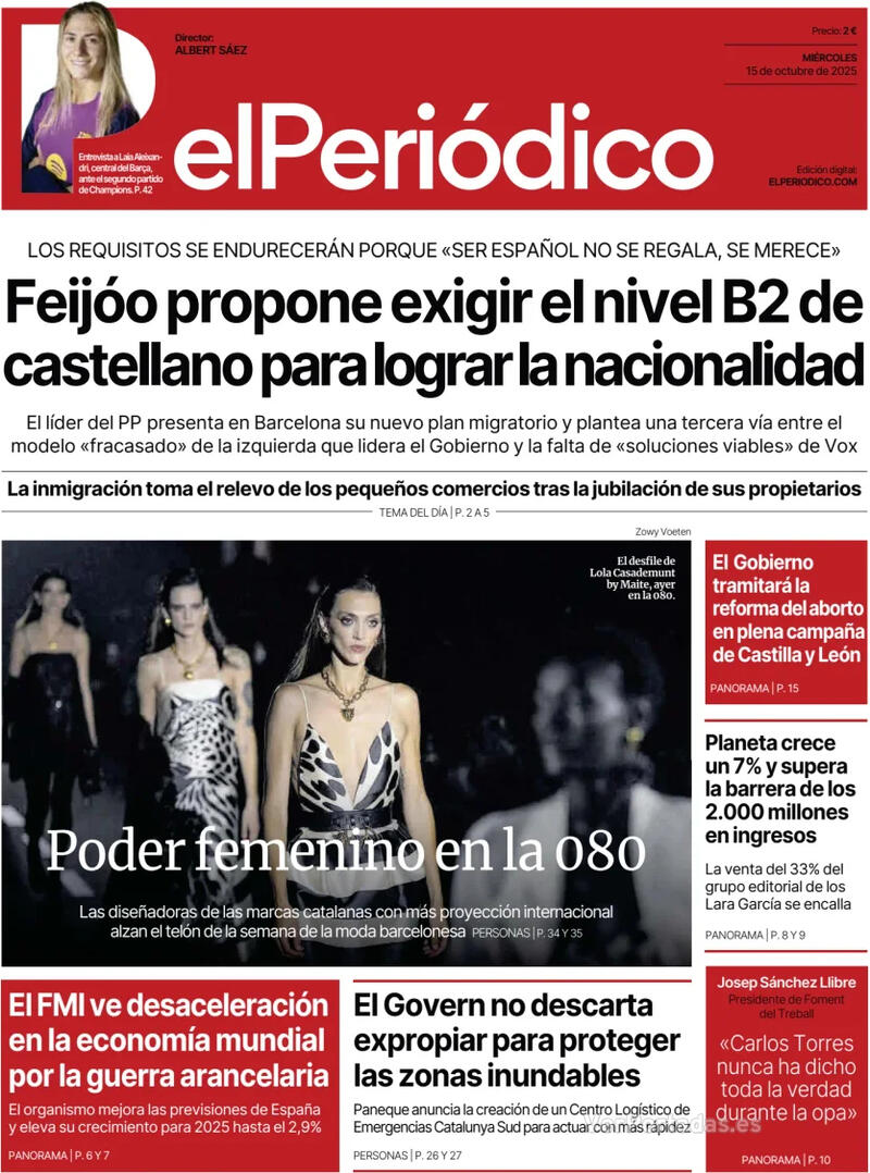 Portada Diario de Sevilla 2025-10-15