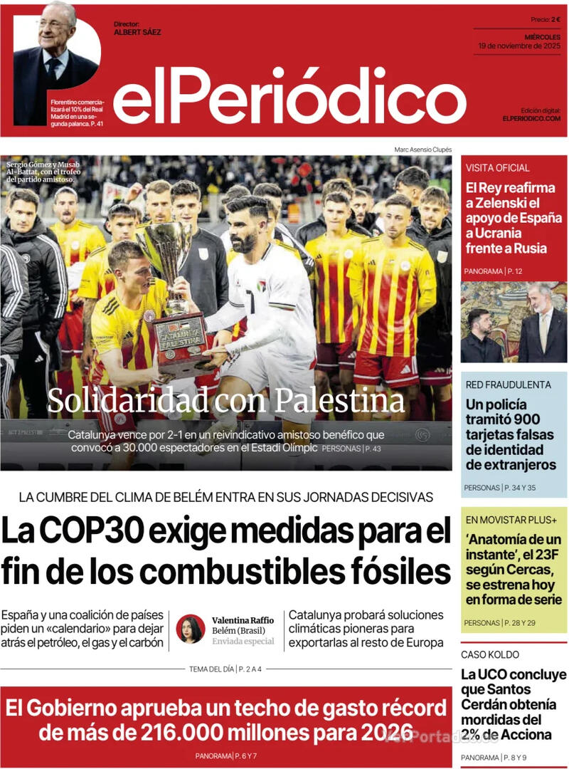 Portada Diario de Sevilla 2025-11-19