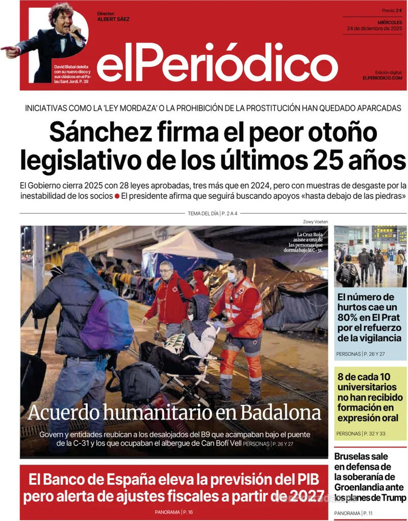 Portada Diario de Sevilla 2025-12-24