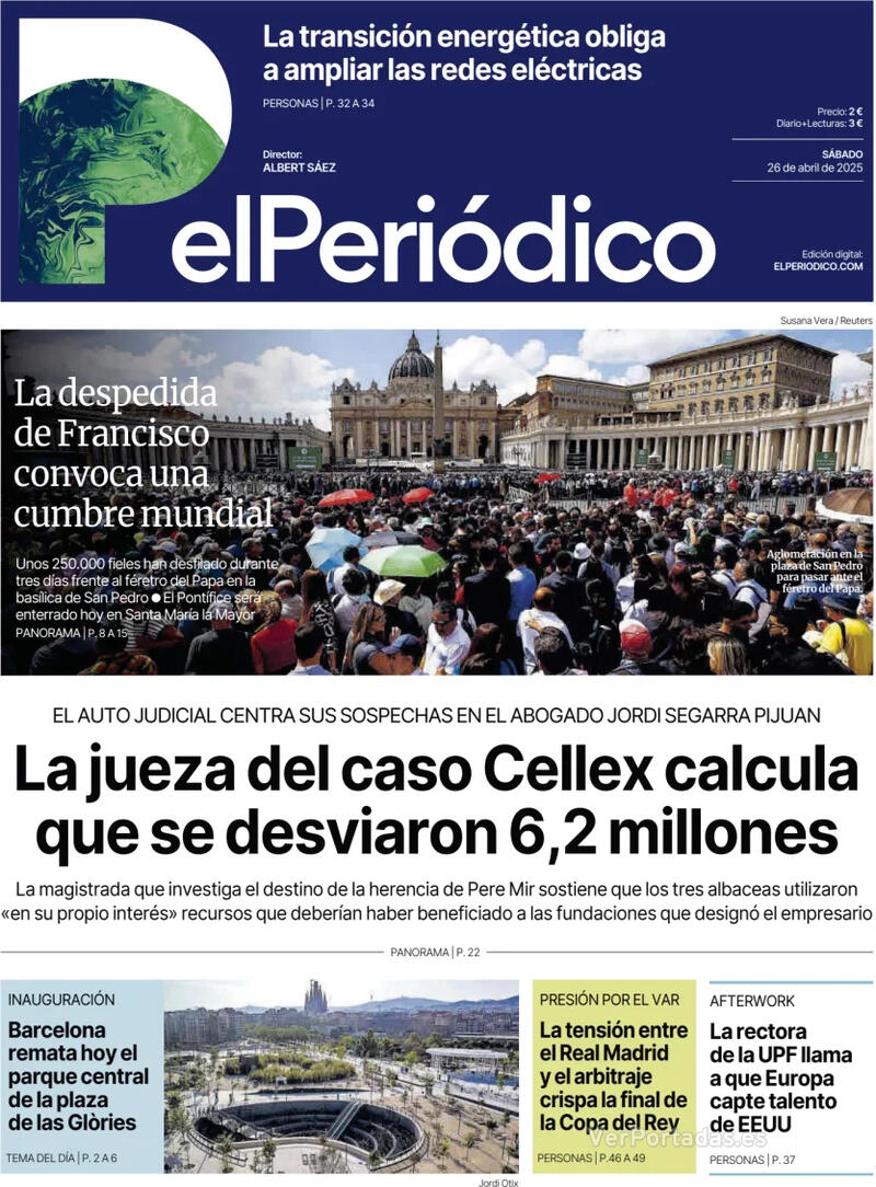 Portada Diario de Sevilla 2025-04-26