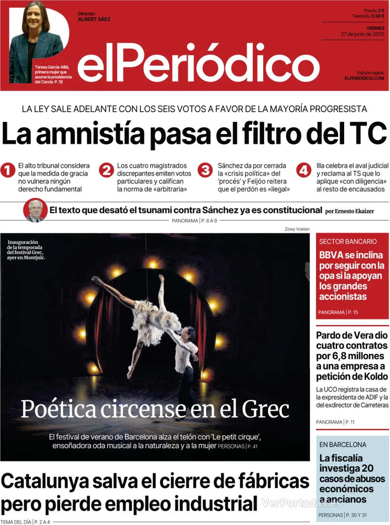 Portada Diario de Sevilla 2025-06-27