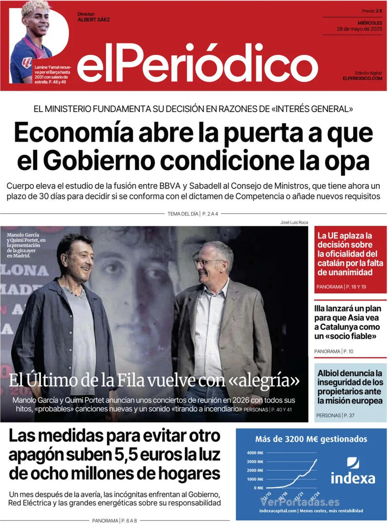 Portada Diario de Sevilla 2025-05-28