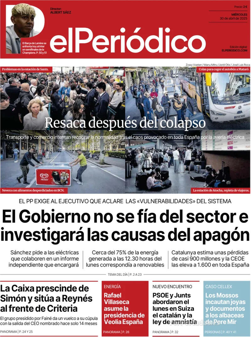 Portada Diario de Sevilla 2025-04-30