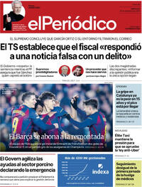 Portada El Periódico 2025-12-10