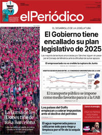 Portada El Periódico 2025-11-17