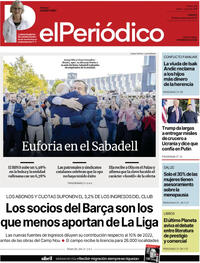 Portada El Periódico 2025-10-18