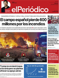 Portada El Periódico 2025-08-20