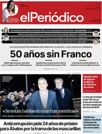 Portada El Periódico 2025-11-20