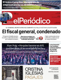 Portada El Periódico 2025-11-21