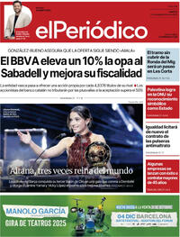 Portada El Periódico 2025-09-23