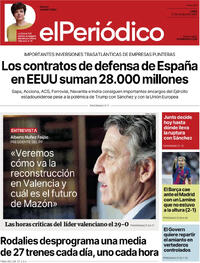 Portada El Periódico 2025-10-27