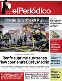 Portada El Periódico 2025-08-29