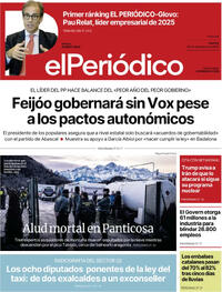 Portada El Periódico 2025-12-30