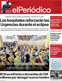 Portada El Periódico 2026-08-08