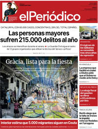 Portada El Periódico 2026-08-14