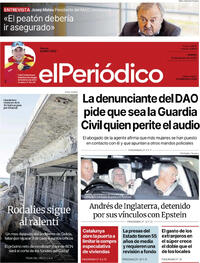 Portada El Periódico 2026-02-20