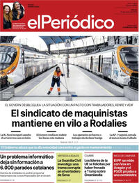 Portada El Periódico 2026-01-23