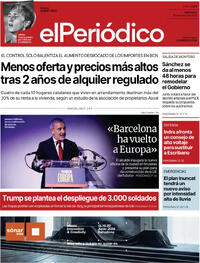Portada El Periódico 2026-03-25