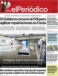 Portada El Periódico 2026-08-25