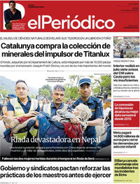 Portada El Periódico 2026-08-27
