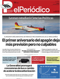 Portada El Periódico 2026-04-28