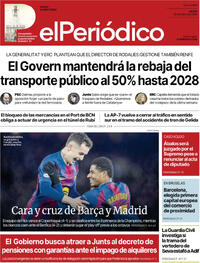 Portada El Periódico 2026-01-29