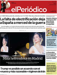 Portada El Periódico 2026-03-31