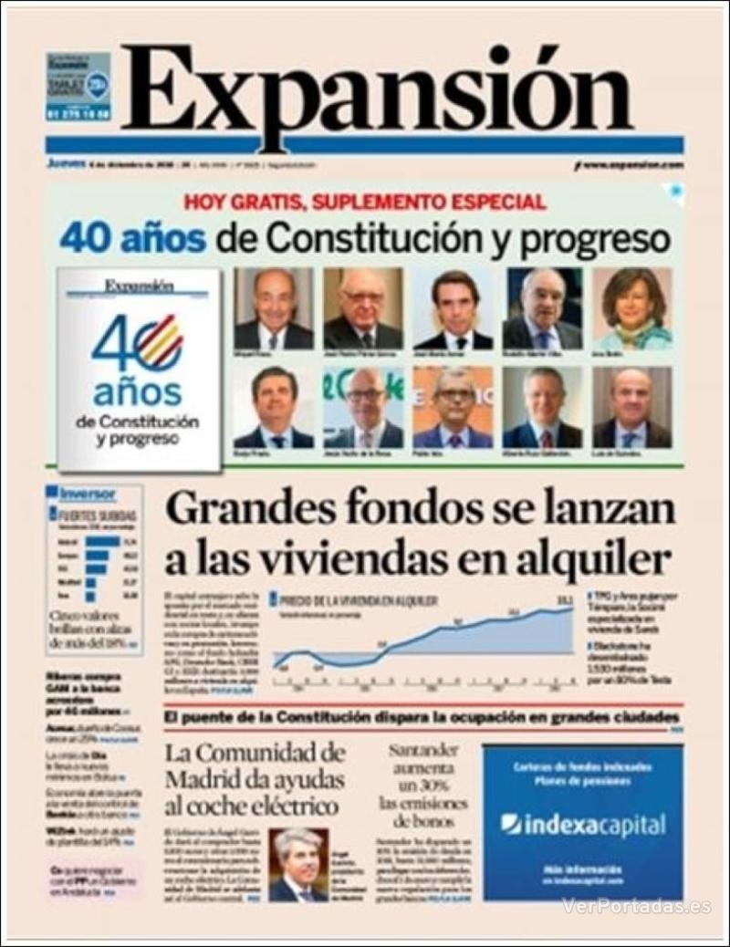 Portada Expansión 2018-12-07