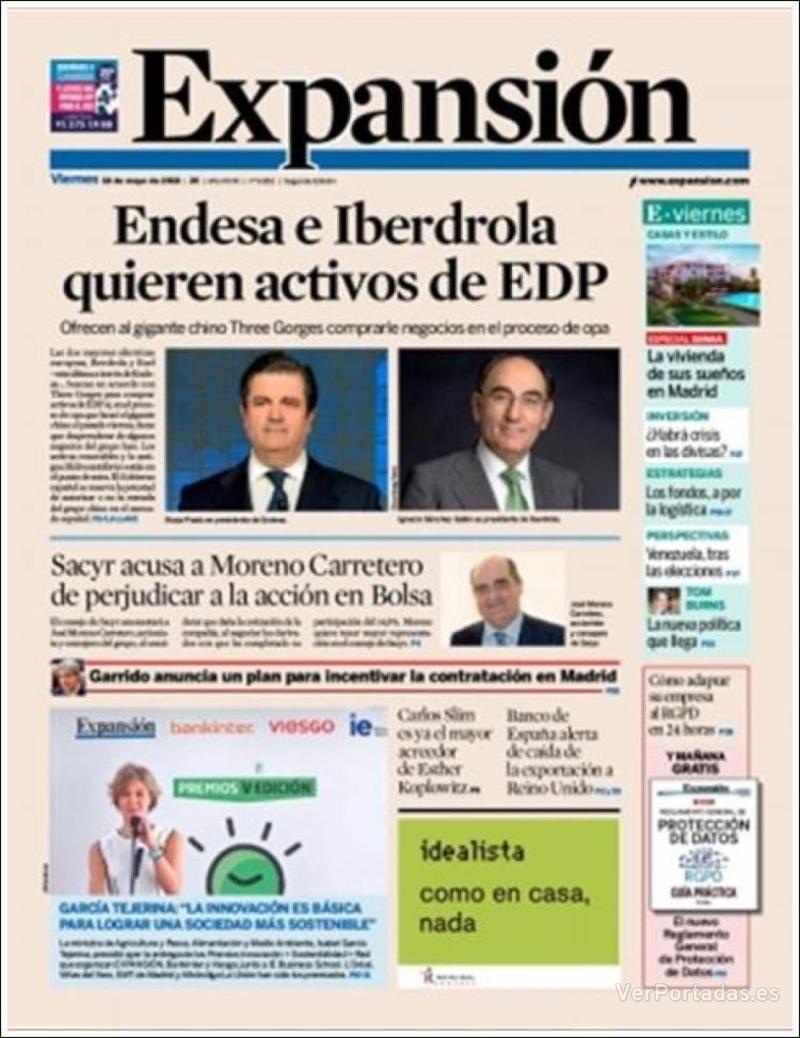 Portada Elle 2018-05-18