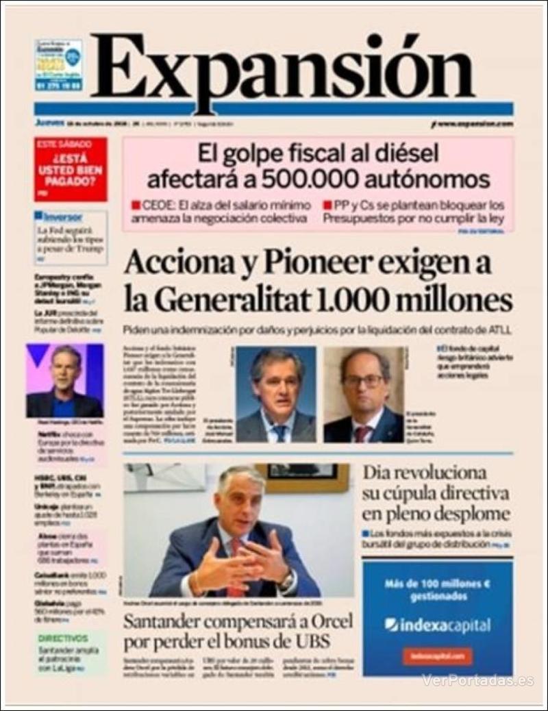 Portada Elle 2018-10-18